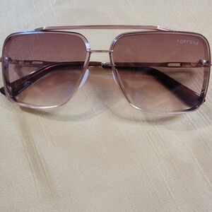 Topfoxx Women's Rose Gold Sunglasses